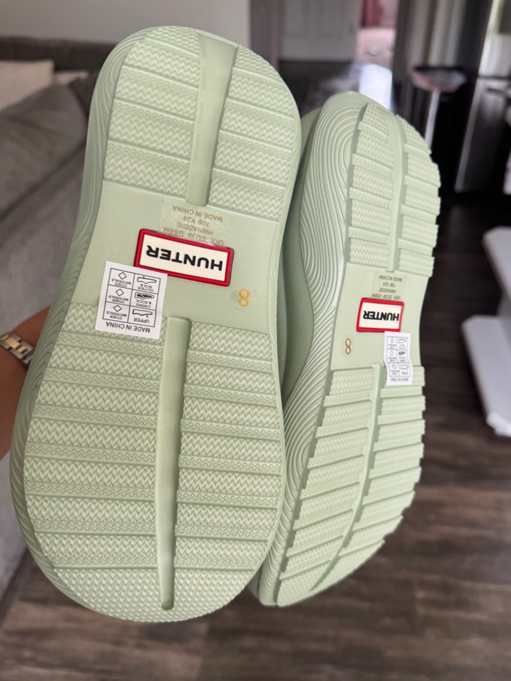 BRAND NEW Hunter Women's Haddie Slip-on Open Toe Casual Sandals 8 - Picture 6 of 6